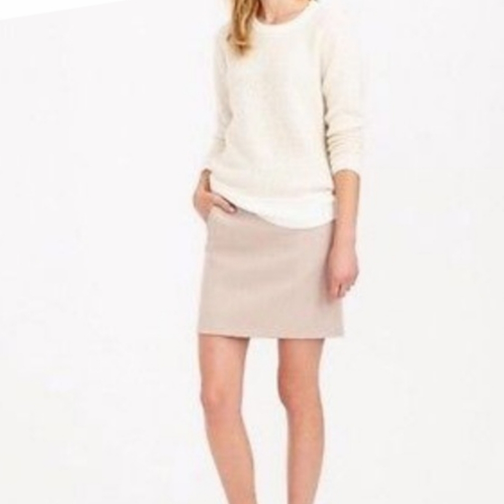 J crew wool blend mini skirt with pockets